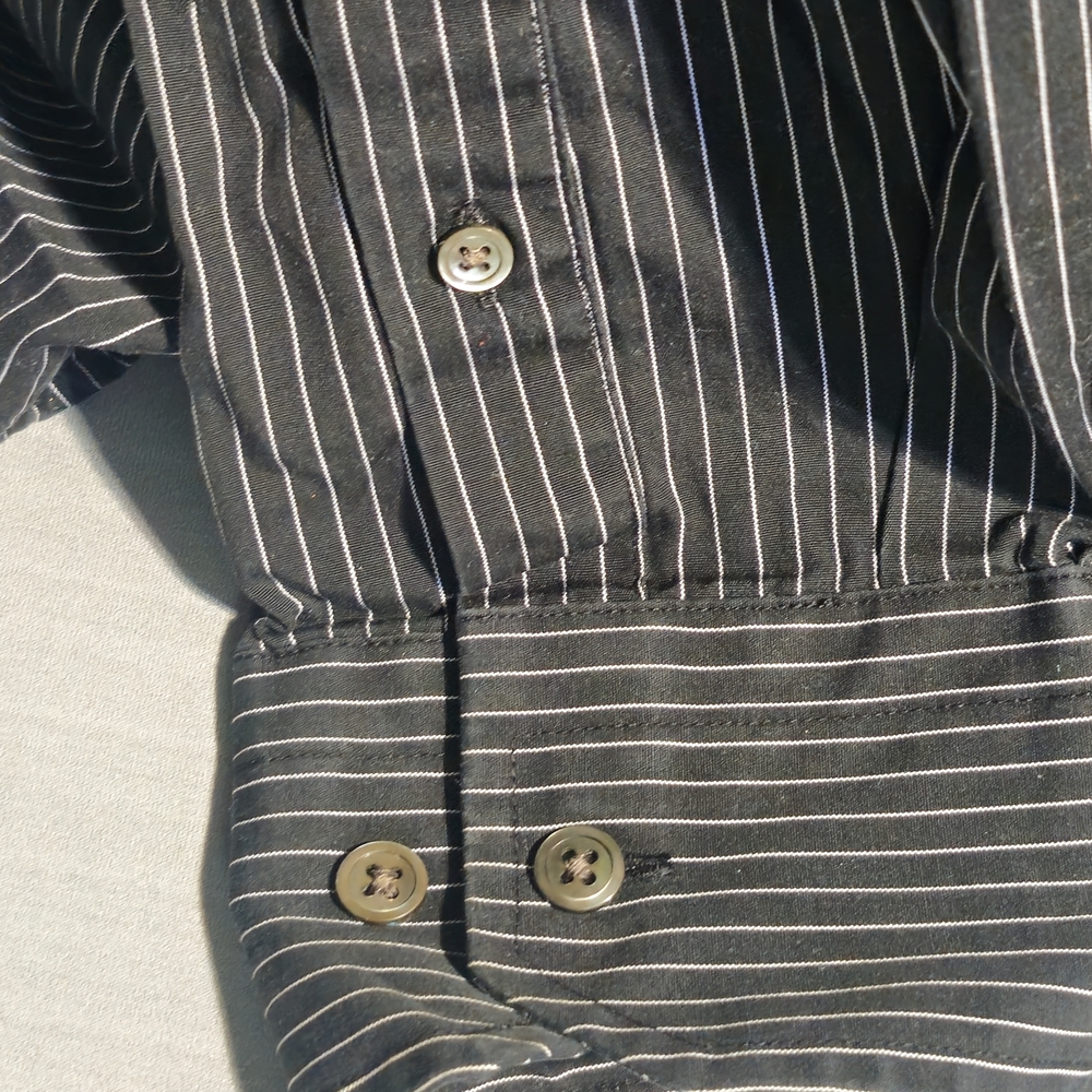 Express Men's Charcoal Pinstripe Shirt image 7